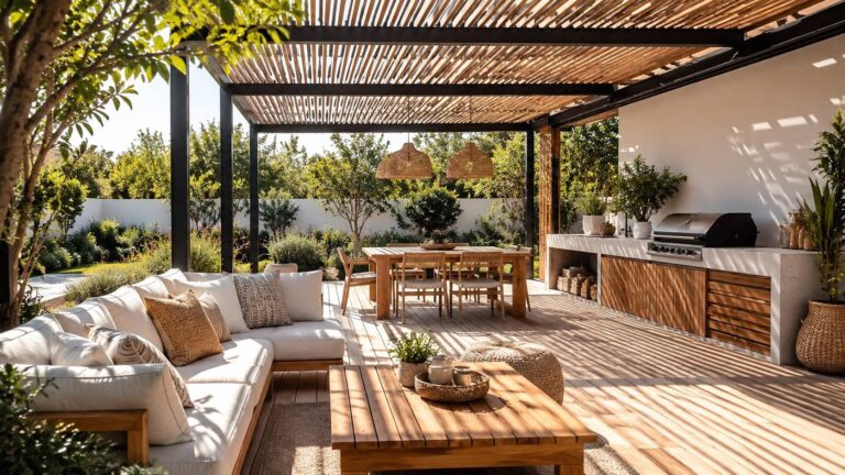 Lire la suite à propos de l’article Pergola, terrasse, cuisine d&rsquo;été : quels travaux privilégier avant les vacances ?